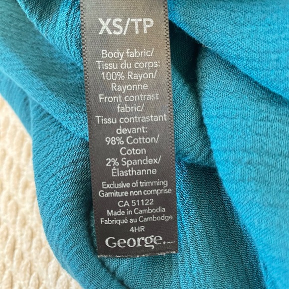 George Blue Flowy Top - Picture 10 of 11